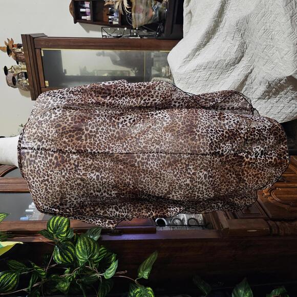 Jordan Taylor Leopard Print Sheer Swimsuit Coverup - Picture 3 of 9